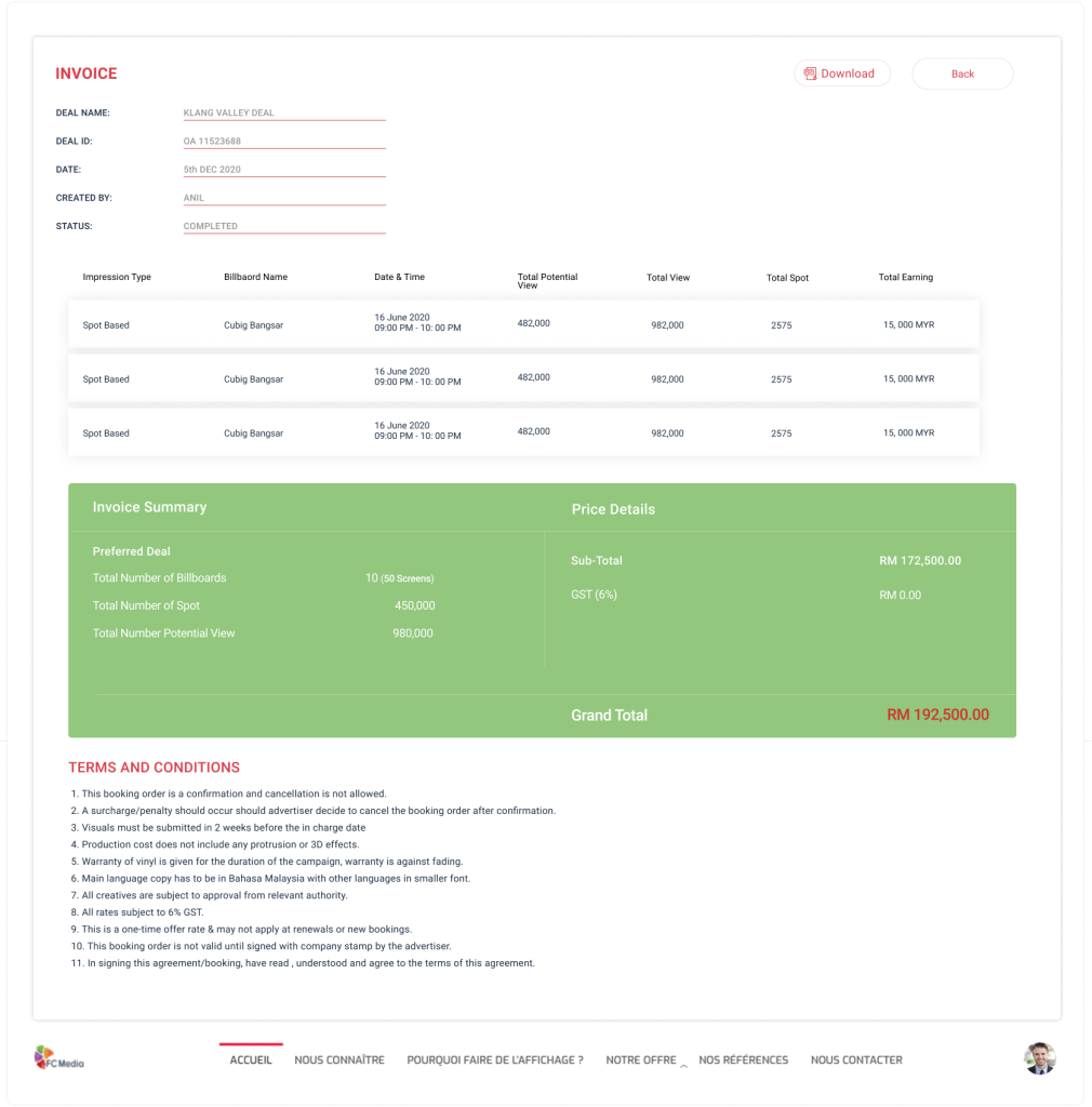 Generate invoices directly on LMX Commerce