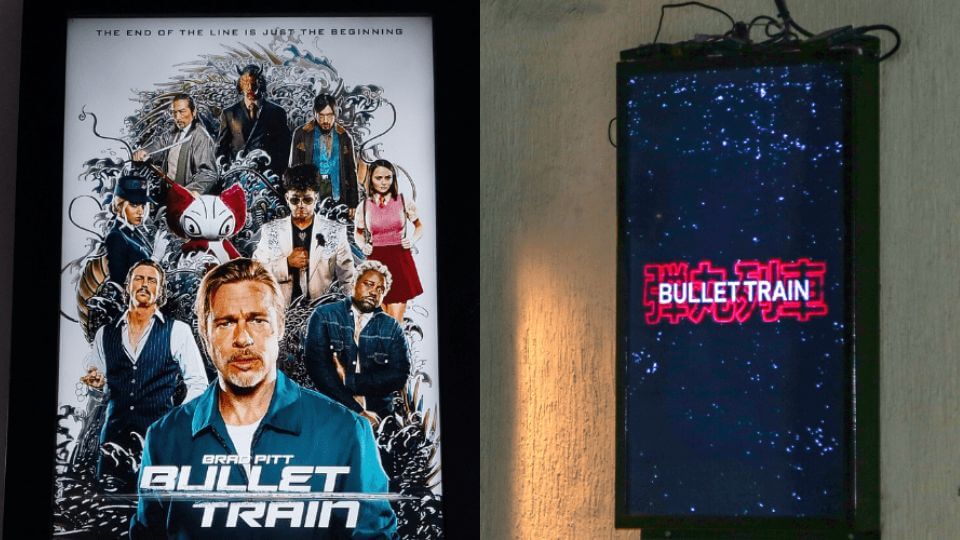 bullet train movie promotion with creative optimization ads